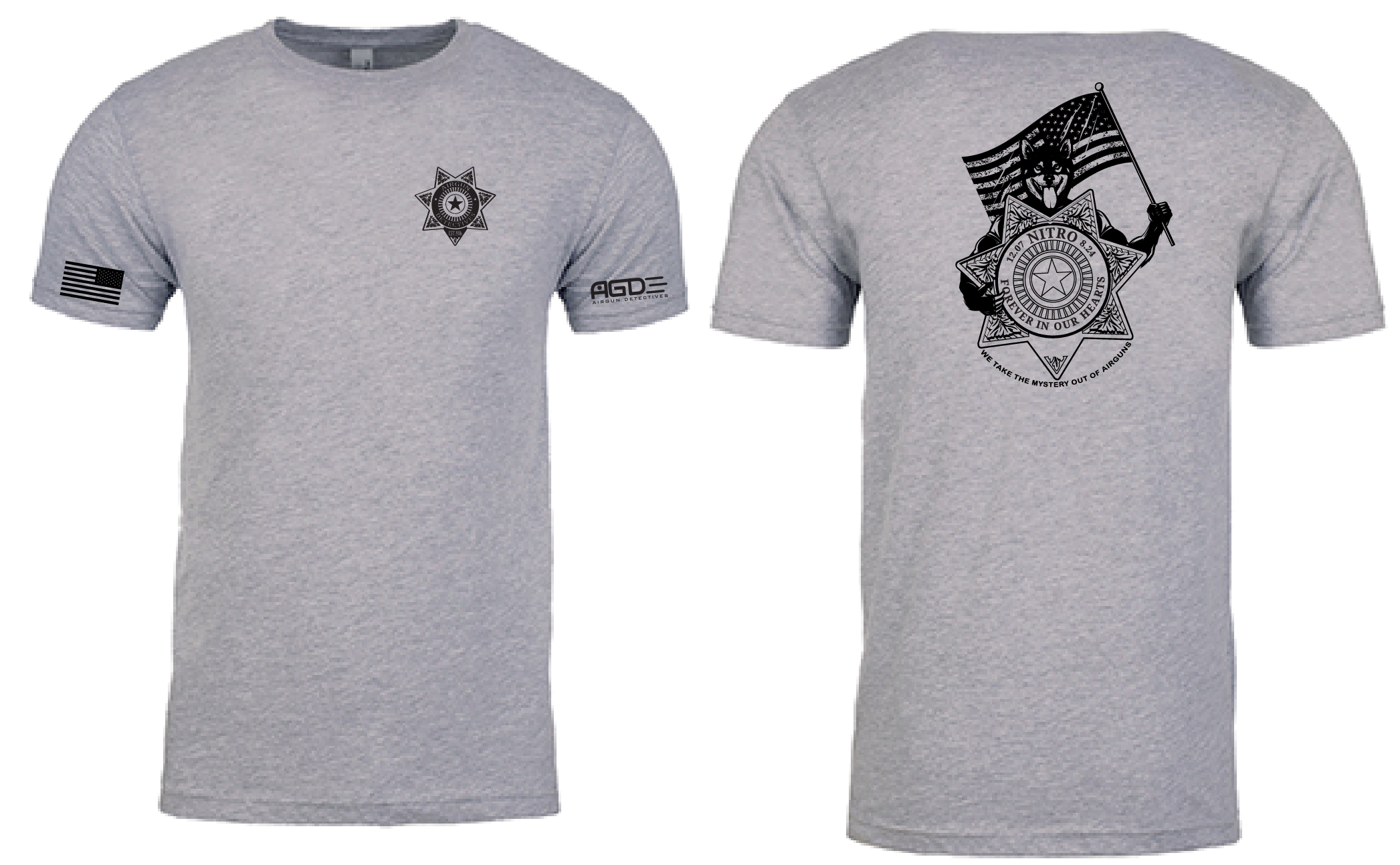 AGD Gray “Nitro” Mascot T-Shirt