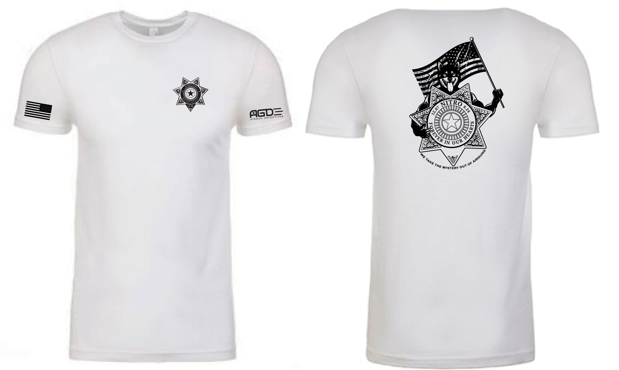 AGD White “Nitro” Mascot T-Shirt